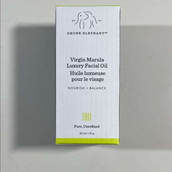 Drunk Elephant Virgin Marula Luxury Facial Oil - White and Green